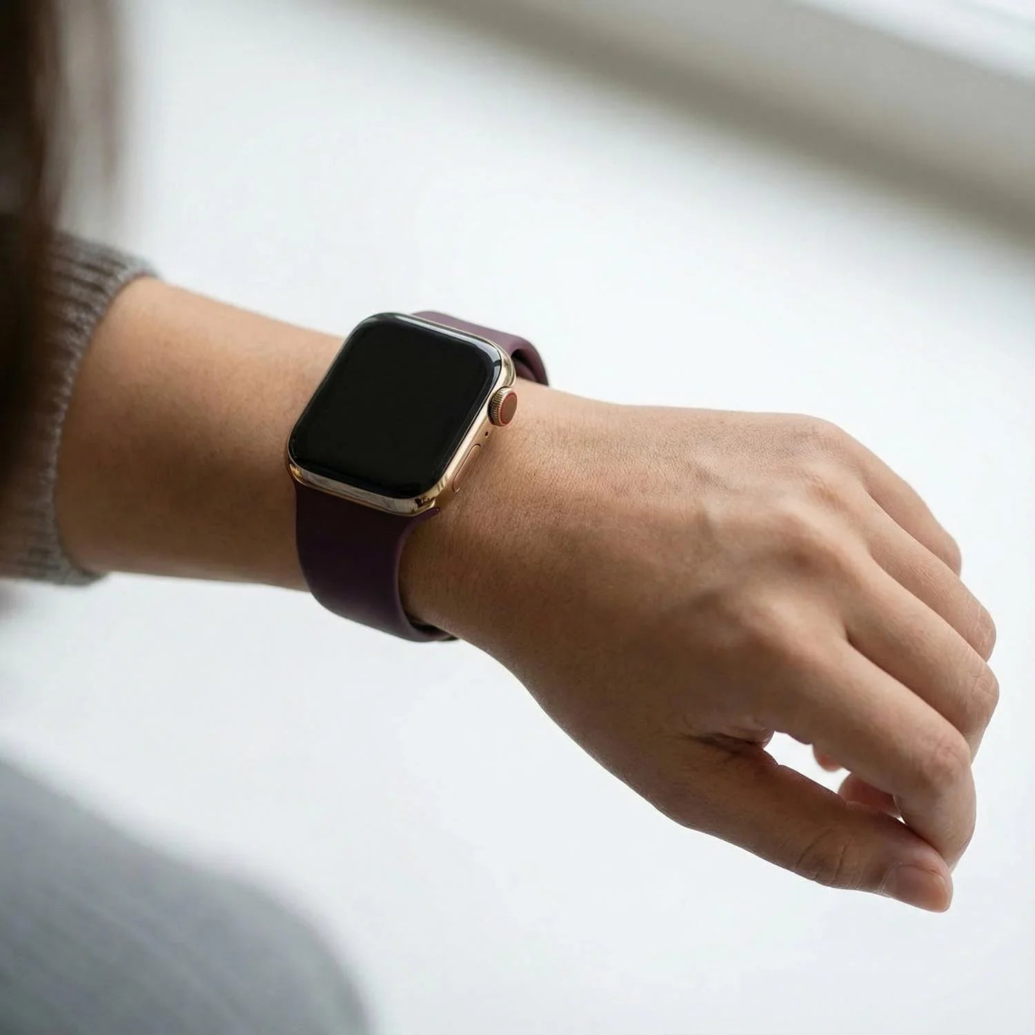 Apple Watch Armband Vyon - Silikon - Dunkle Kirsche