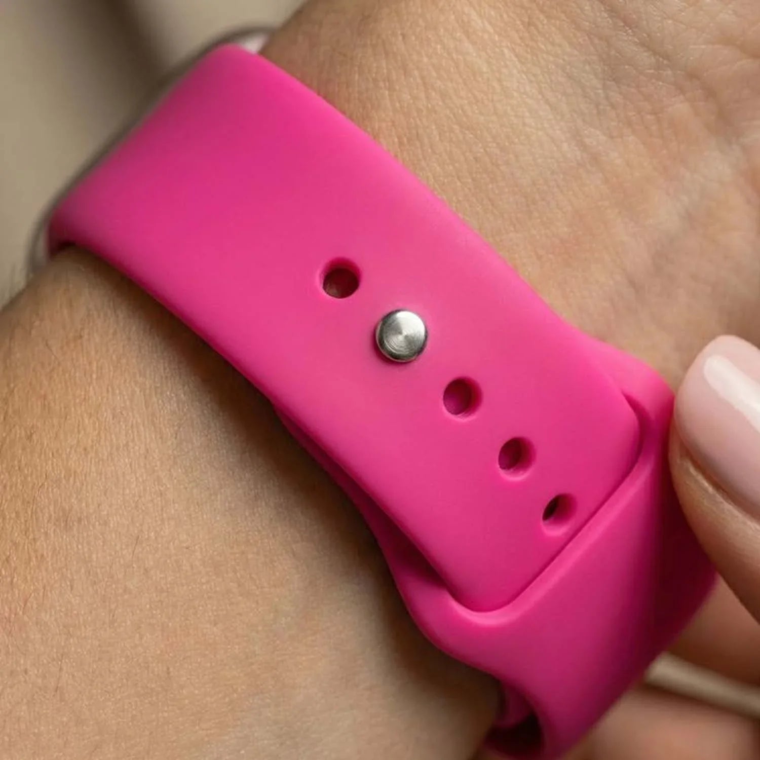 Apple Watch Armband Vyon - Silikon - leuchtend Pink