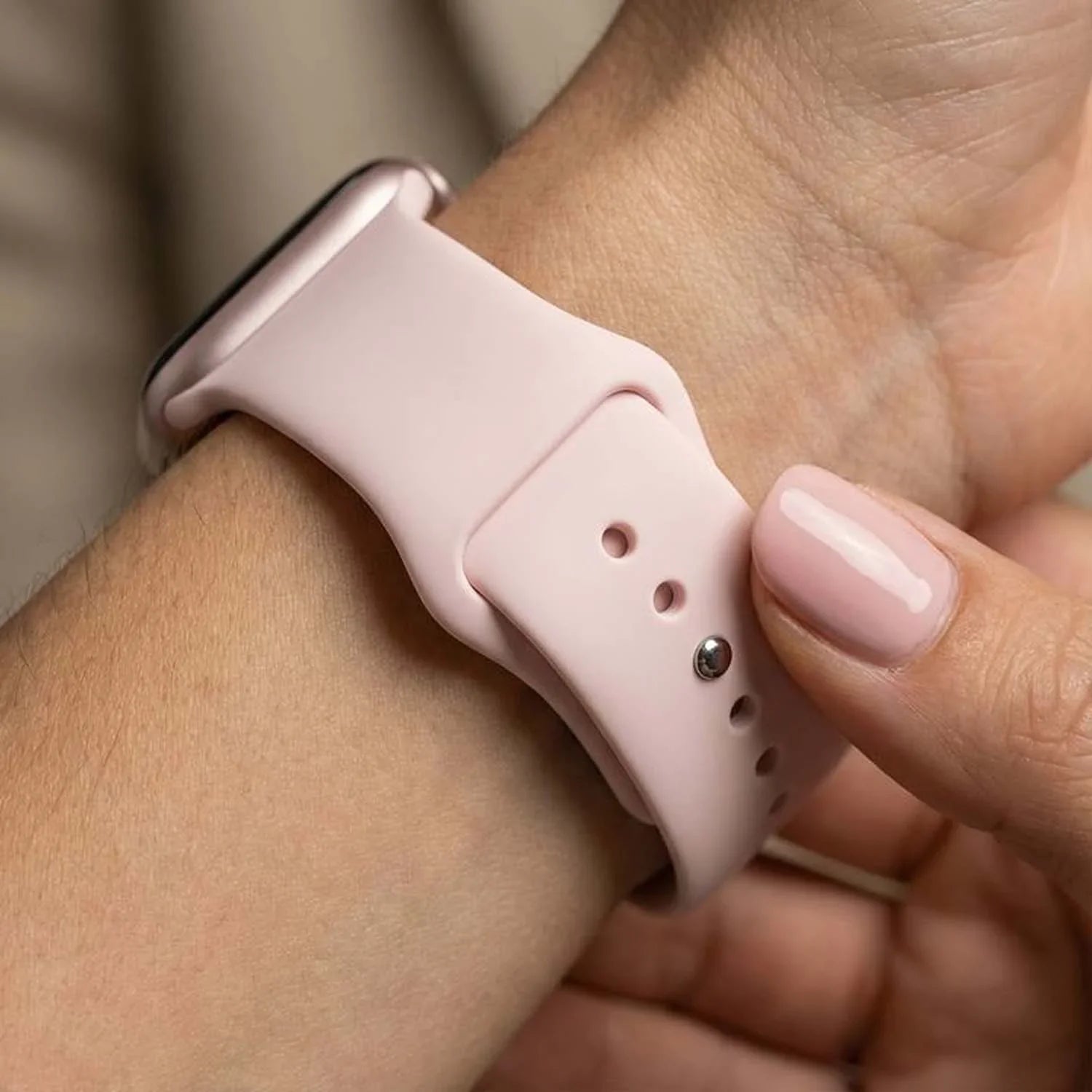 Apple Watch Armband Vyon - Silikon - Hellrosa