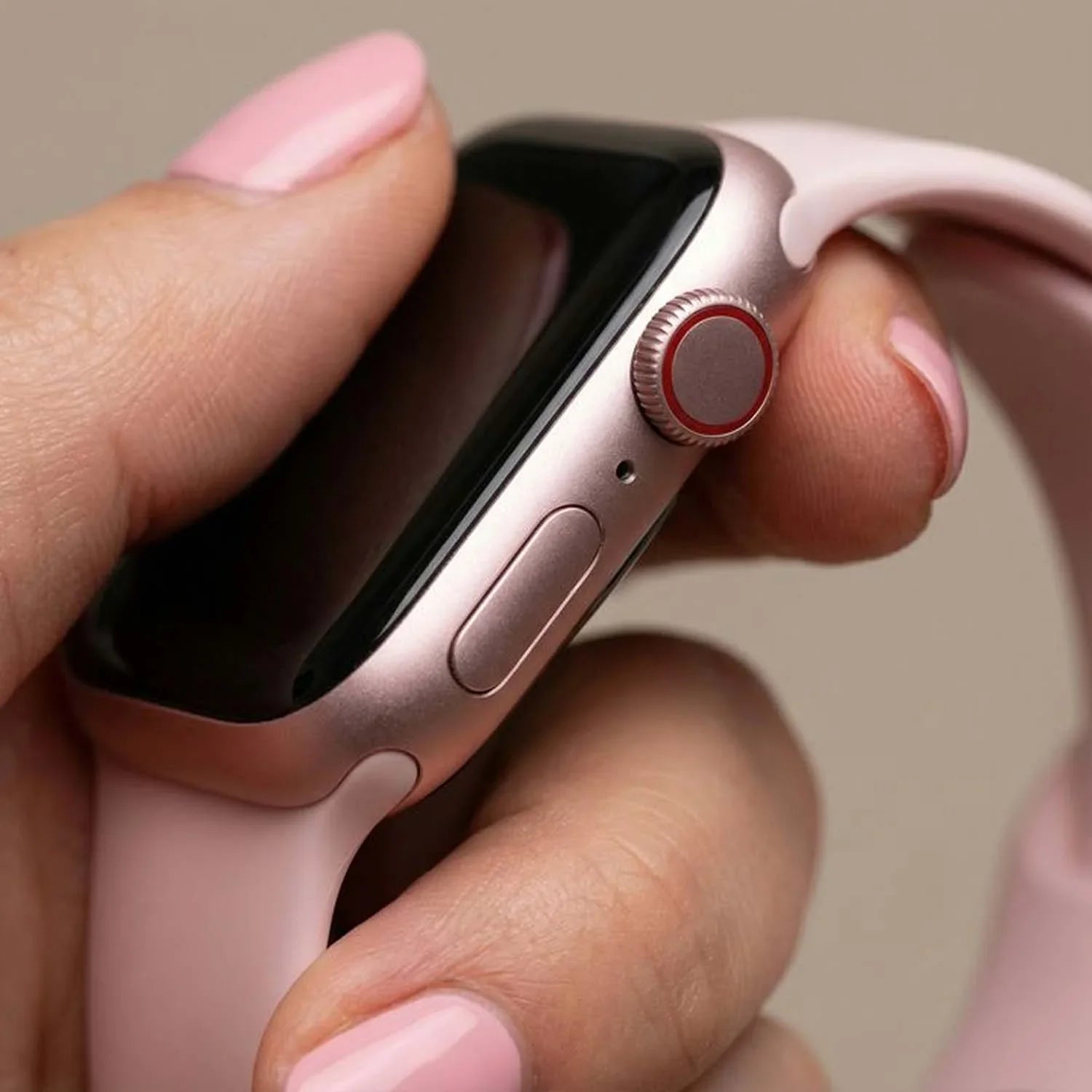 Apple Watch Armband Vyon - Silikon - Hellrosa