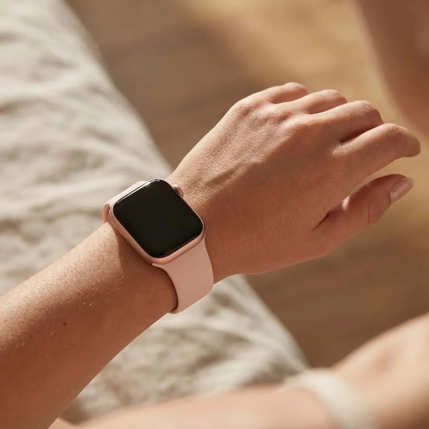 Apple Watch Armband Vyon - Silikon - Hellrosa