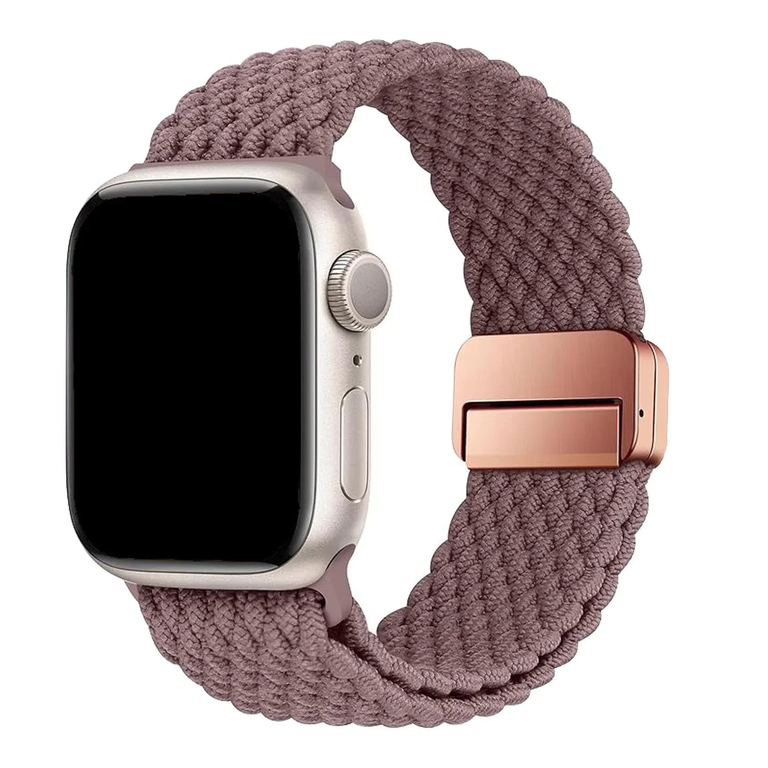 Apple Watch Armband Zyra - Nylon - rauchiges Violett