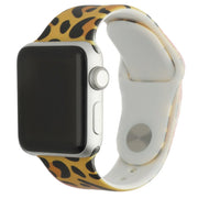 Apple Watch Druckarmband – Silikon – Leopardenmuster gelb