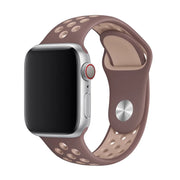 Apple Watch Armband - doppelt - Silikon - Smokey Mauve Beige