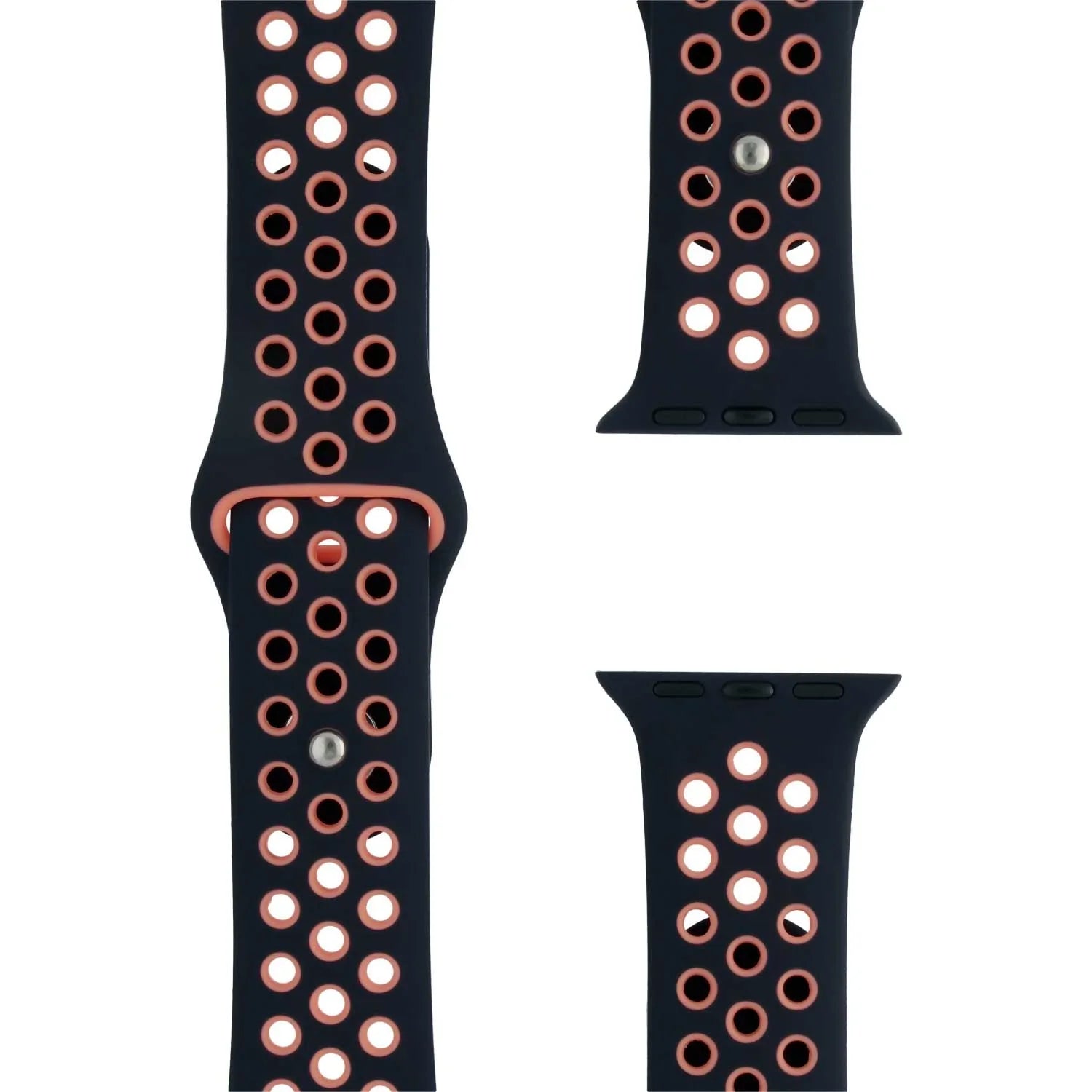 Apple Watch Armband – doppelt – Silikon – Blau Schwarz Mango
