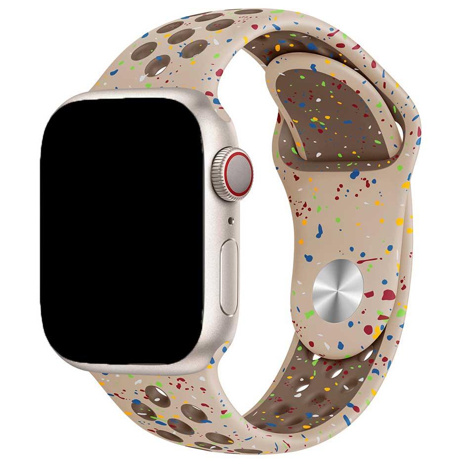 Apple Watch Armband Fusion – doppelt – Silikon – Desert Stone