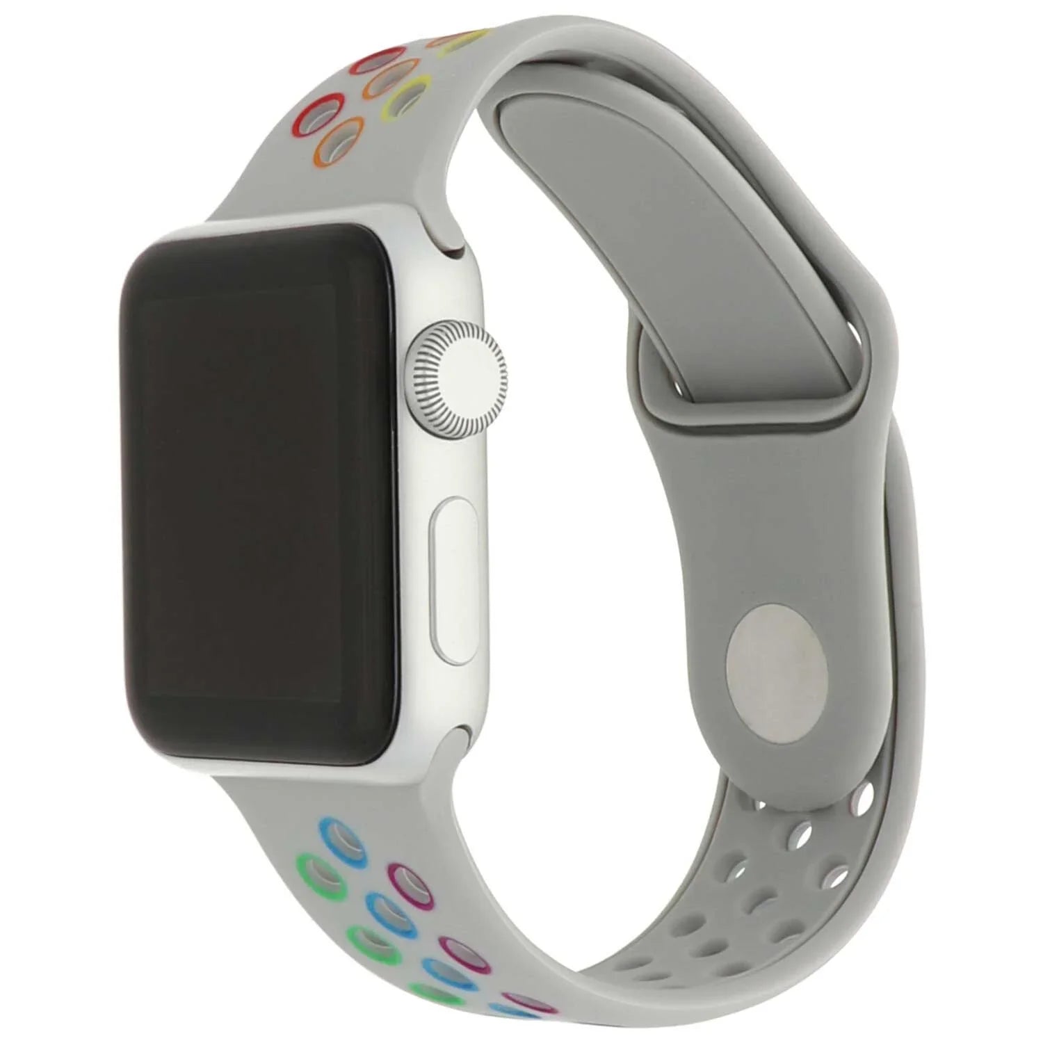 Apple Watch Armband Fusion – doppelt – Silikon – farbiges Antikweiß