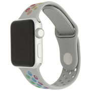 Apple Watch Armband Fusion – doppelt – Silikon – farbiges Antikweiß
