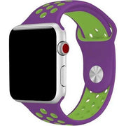 Apple Watch Armband Stryde - doppelt - Silikon - Lila Grün