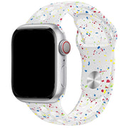 Apple Watch Armband Fusion - Doppel - Silikon - Platin