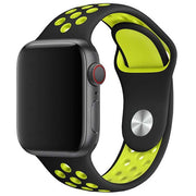 Apple Watch Armband Stryde - doppelt - Silikon - schwarz gelb