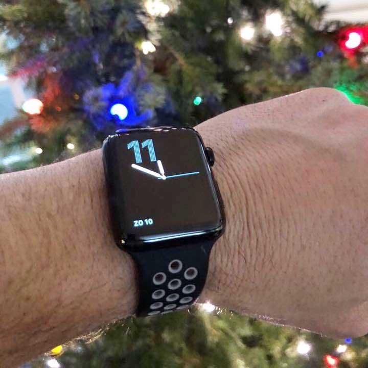 Apple Watch Armband Stryde - doppelt - Silikon - schwarz grau