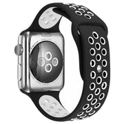 Apple Watch Armband Stryde - doppelt - Silikon - schwarz-weiß