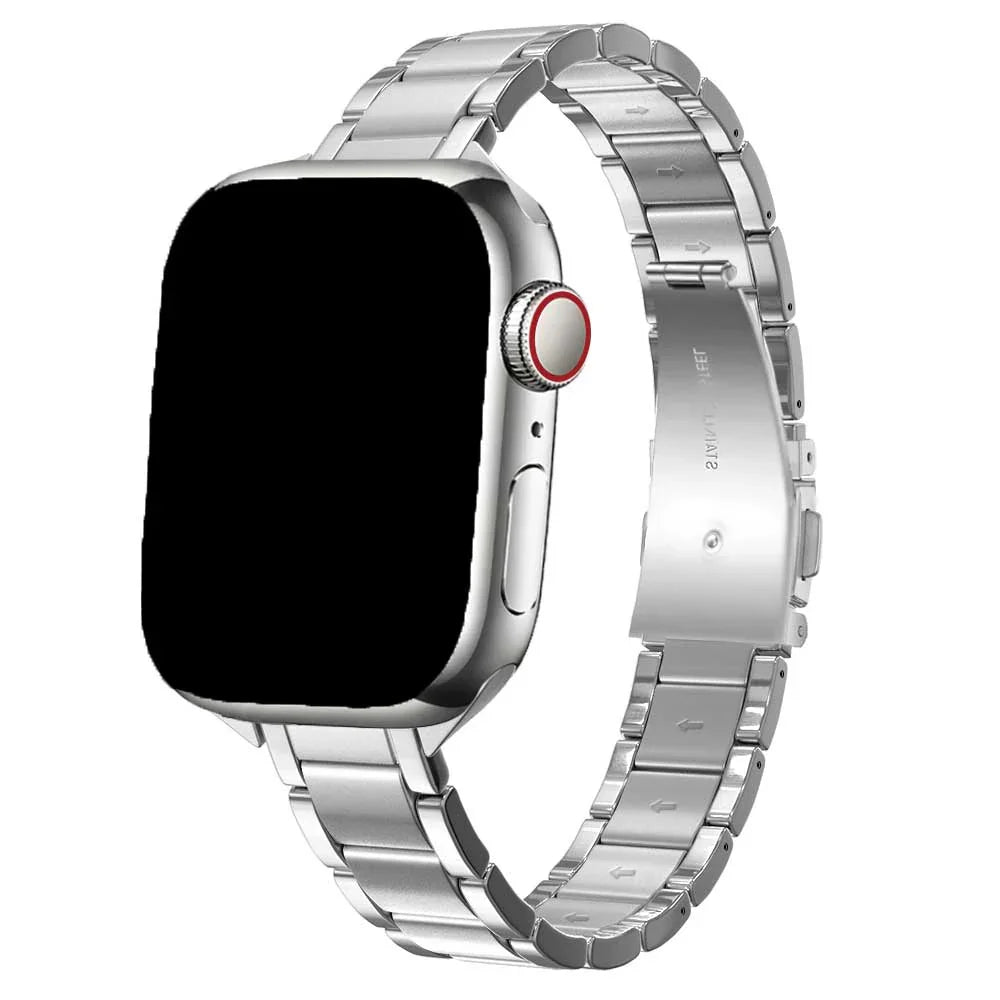 Apple Watch Armband Noor - Edelstahl - Silber