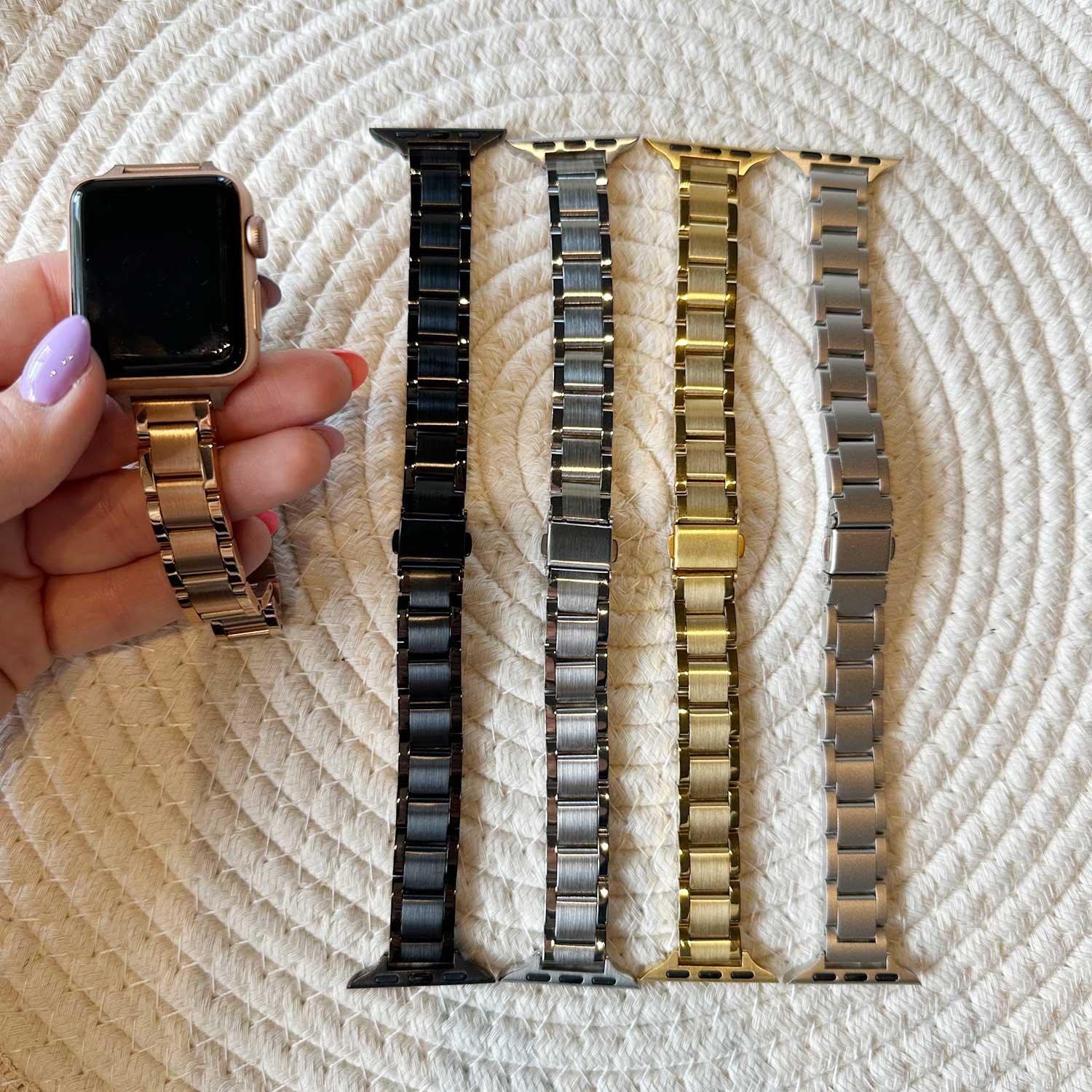 Apple Watch Armband Noor - Edelstahl - Silber