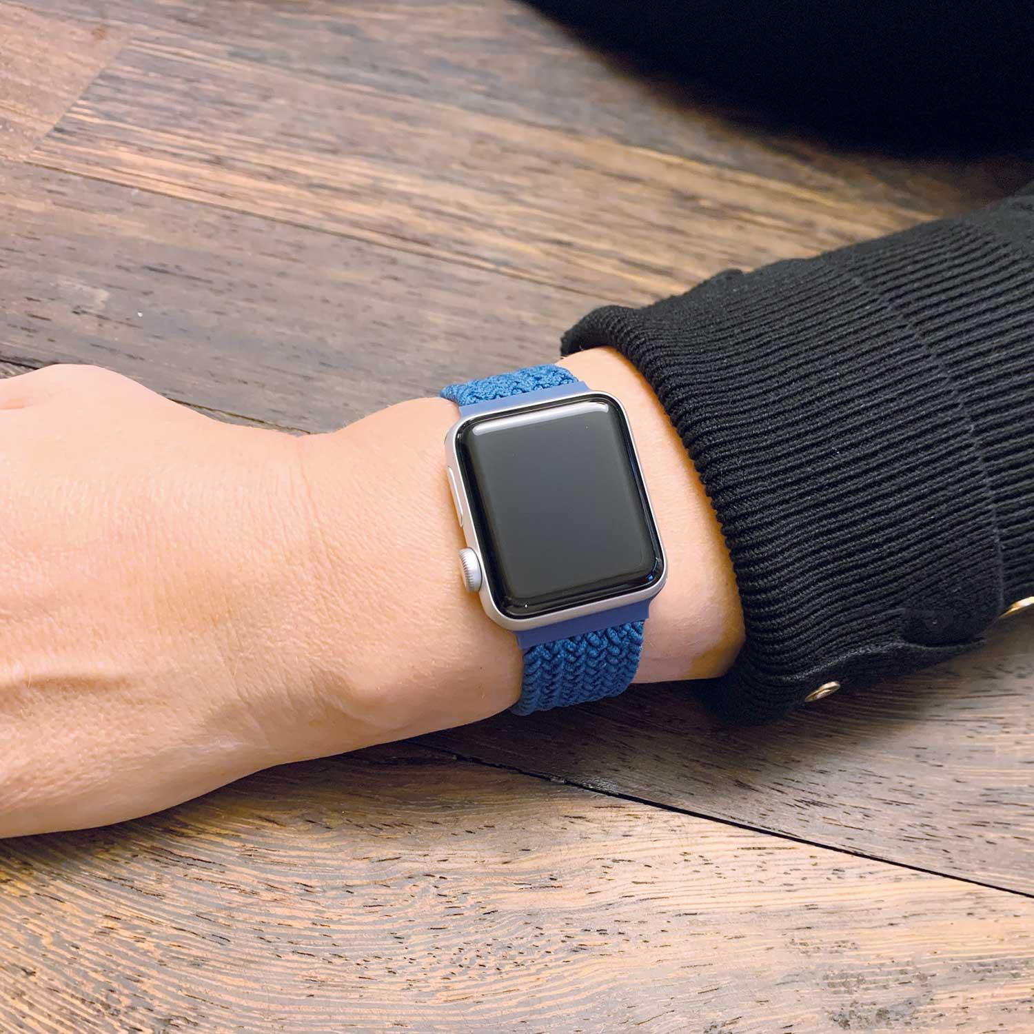Apple Watch Armband - Nylon - Geflochtenes Solo Loop - Atlantikblau