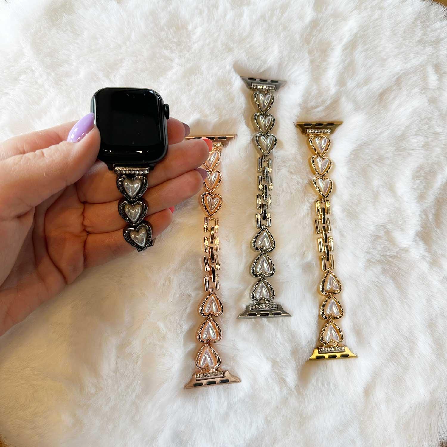 Apple Watch Armband Demi - Stahl - Schwarz