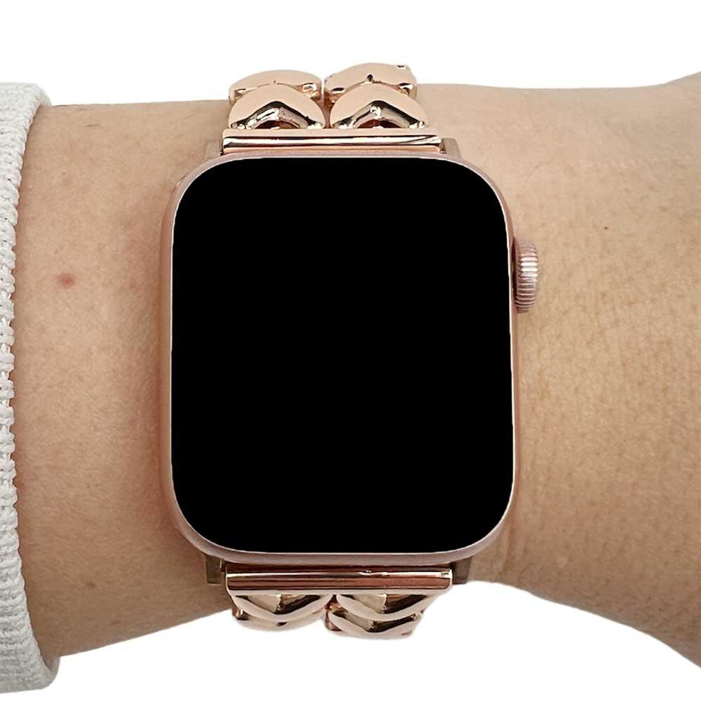 Apple Watch Armband Herz - Stahl - Gliederarmband - Roségold