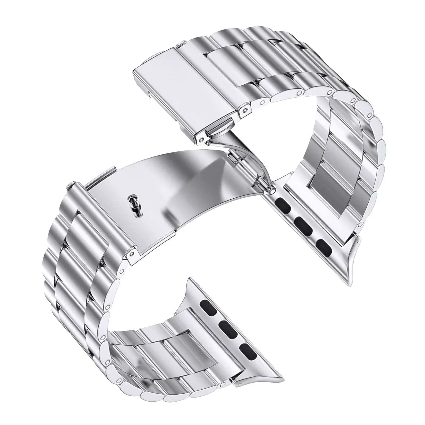Apple Watch Armband Rivaro - Edelstahl - Silber