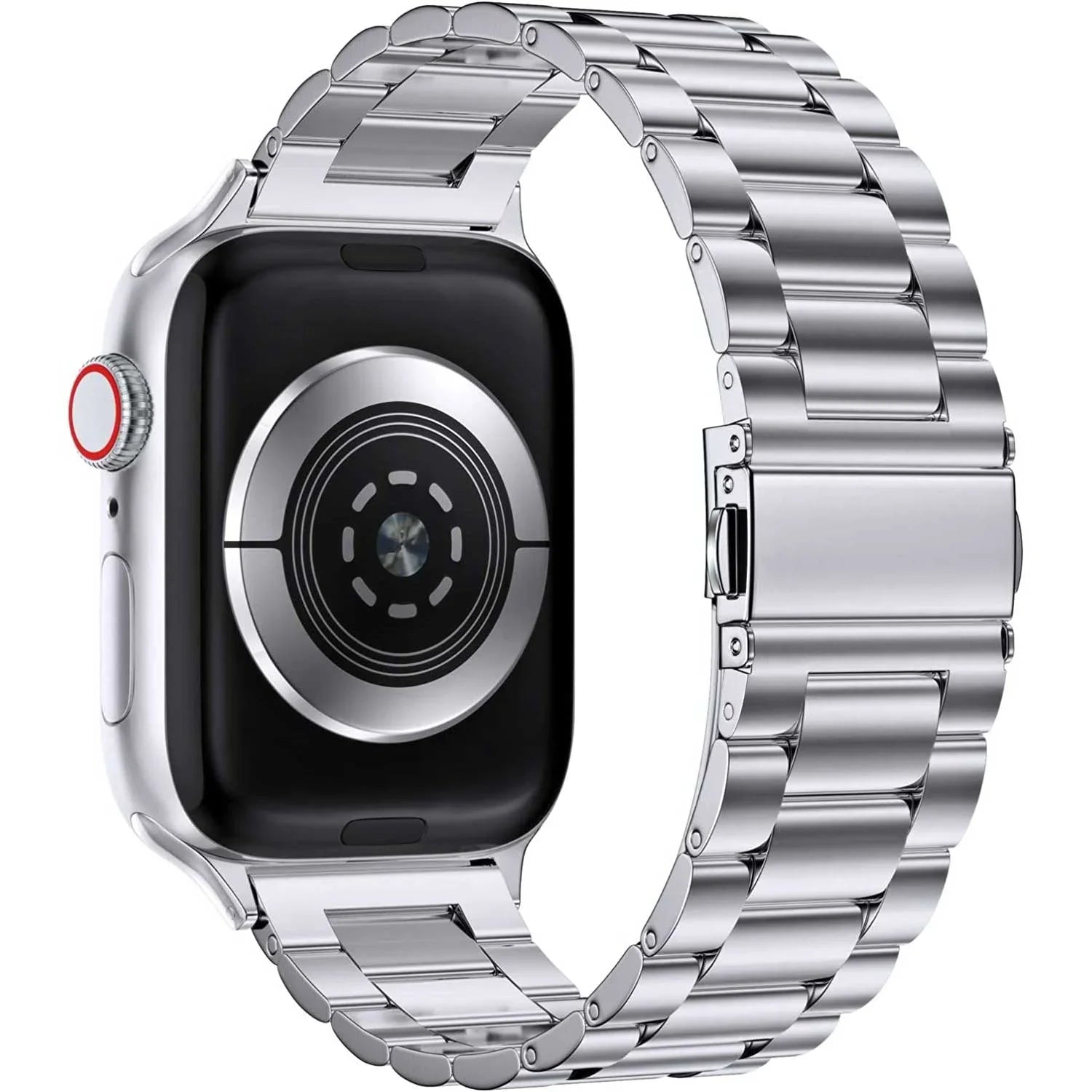 Apple Watch Armband Rivaro - Edelstahl - Silber