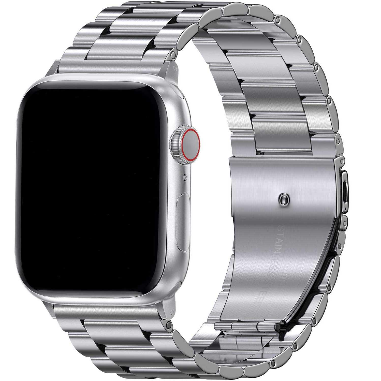 Apple Watch Armband Rivaro - Edelstahl - Silber