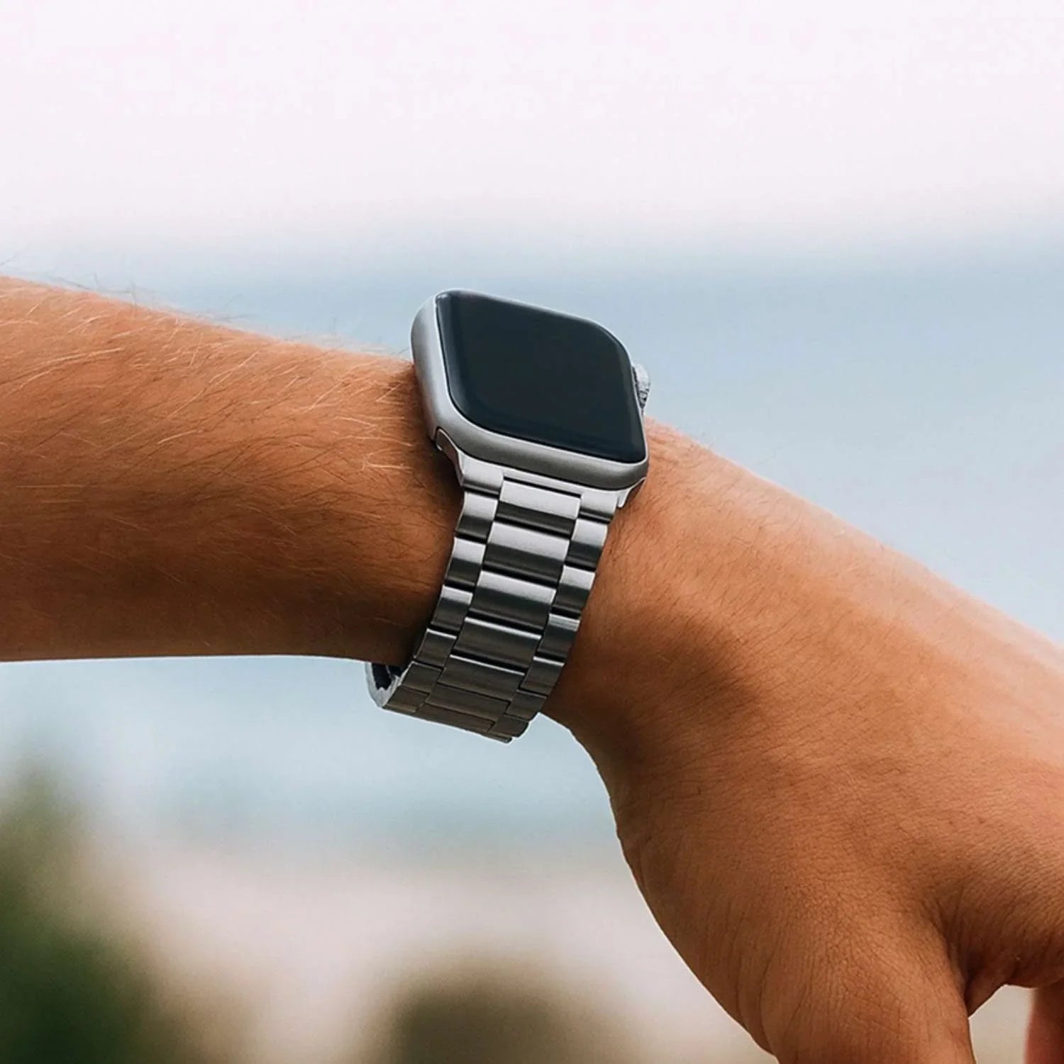 Apple Watch Armband Rivaro - Edelstahl - Silber