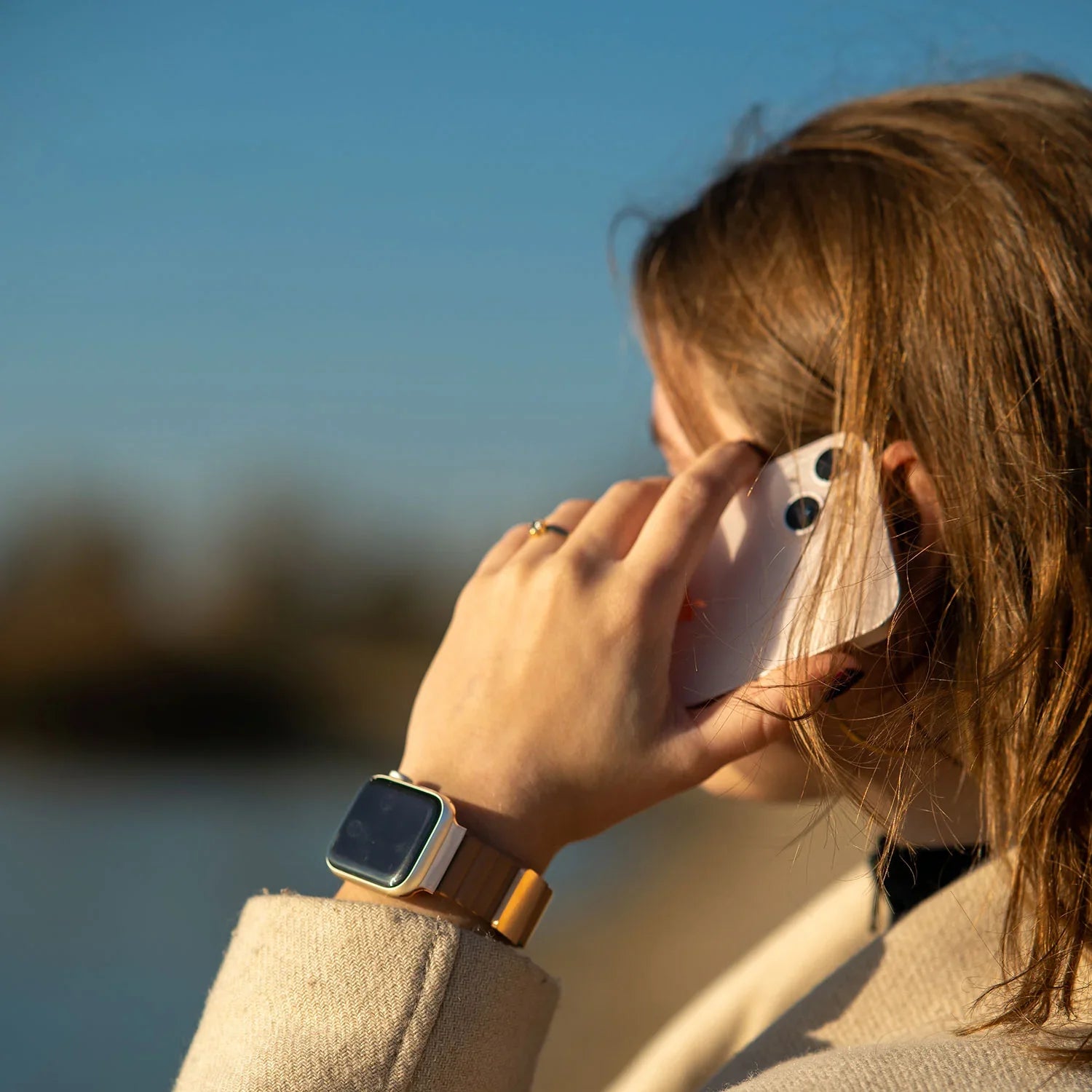 Apple Watch Armband Magna - Leder - Braun