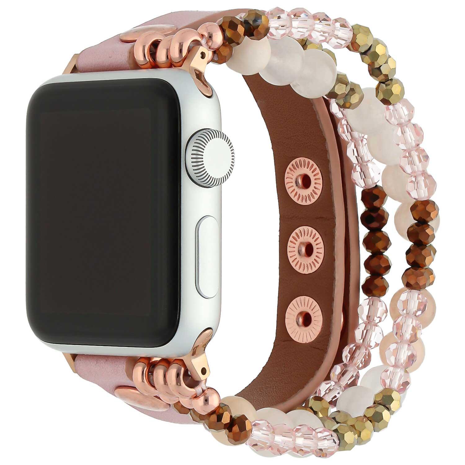 Apple Watch Armband – Leder – Schmuck – Rosa