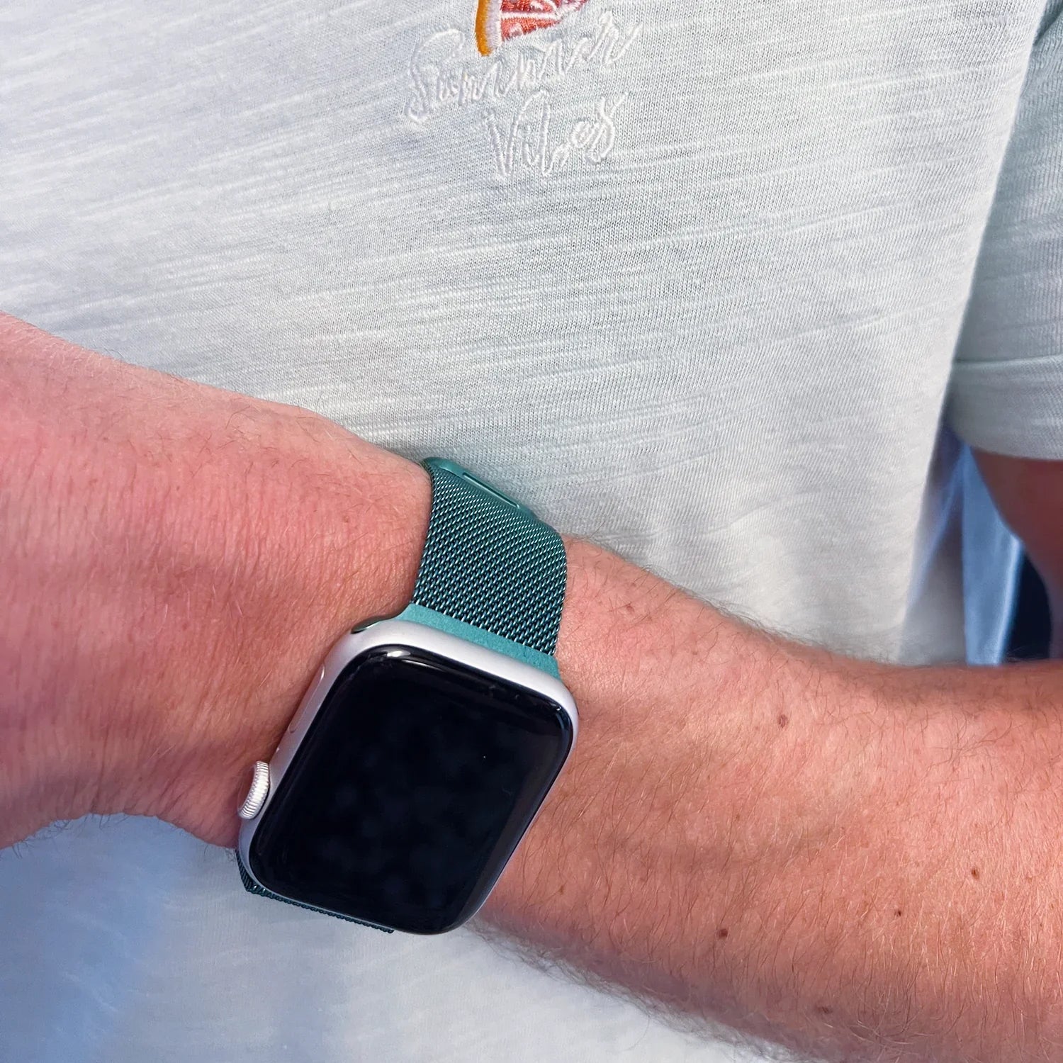 Apple Watch Armband Solaro - Milanese - Dunkelgrün