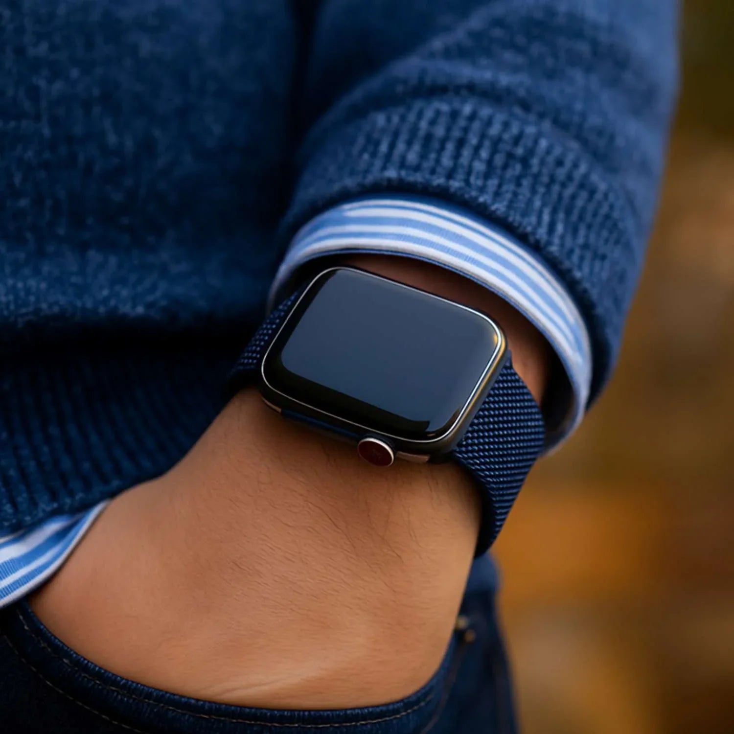 Apple Watch Armband Solaro – Milanese – Mitternacht