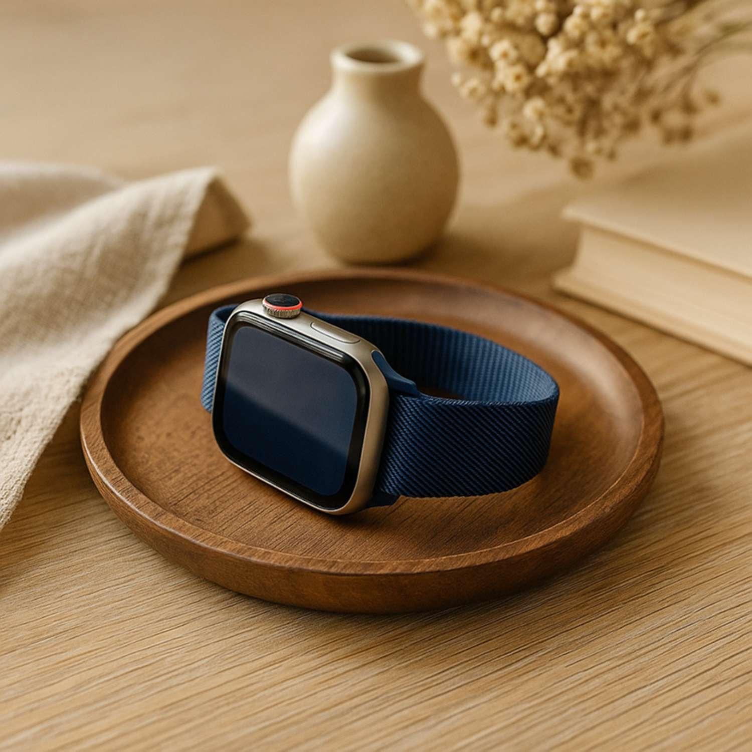 Apple Watch Armband Solaro – Milanese – Mitternacht
