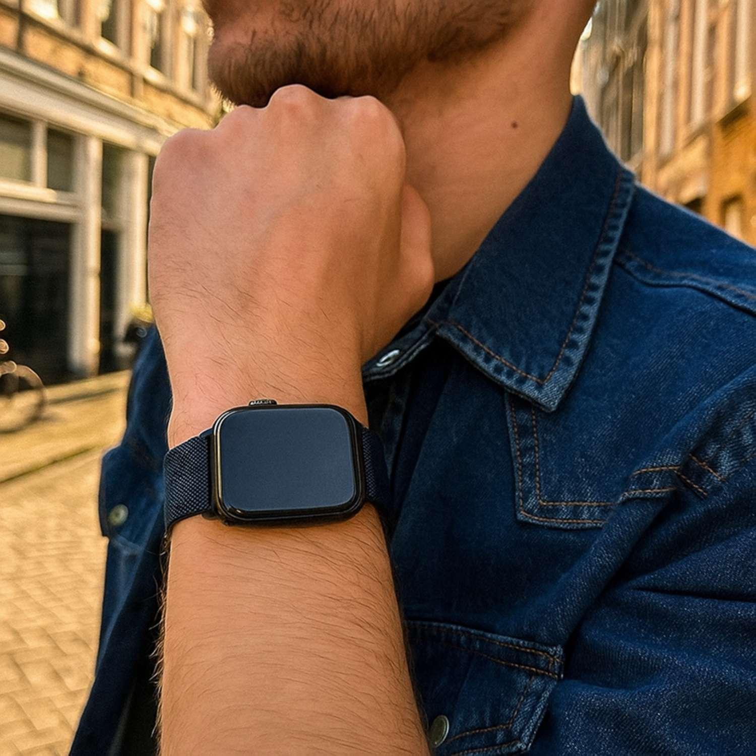 Apple Watch Armband Solaro – Milanese – Mitternacht