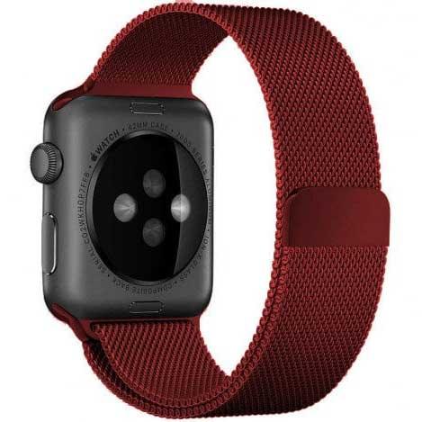 Apple Watch Armband Solaro - Milanese - Rot