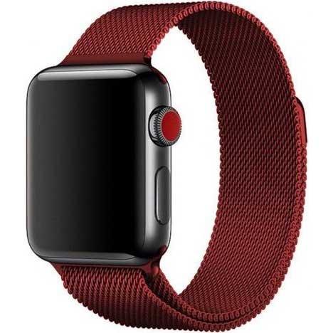 Apple Watch Armband Solaro - Milanese - Rot