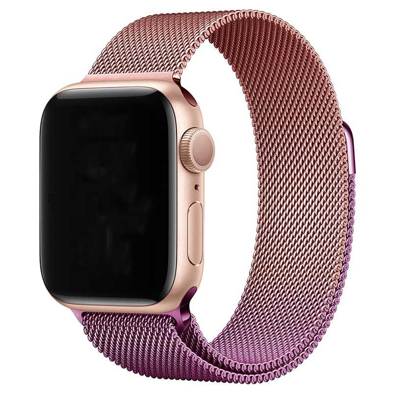Apple Watch Armband Solaro - Milanese - Rosa Rot Violett