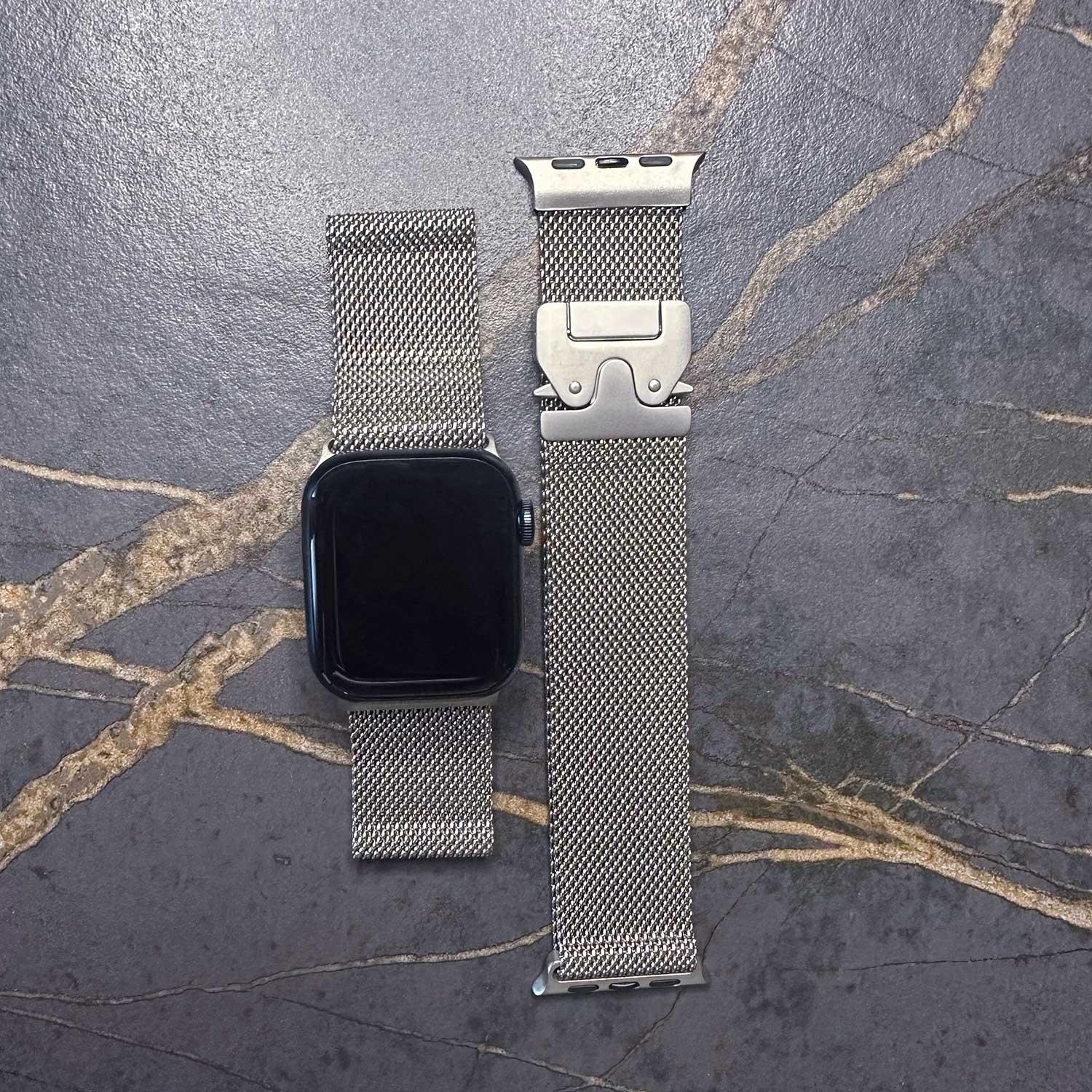 Apple Watch Armband Dominus - Milanese - Naturtitan