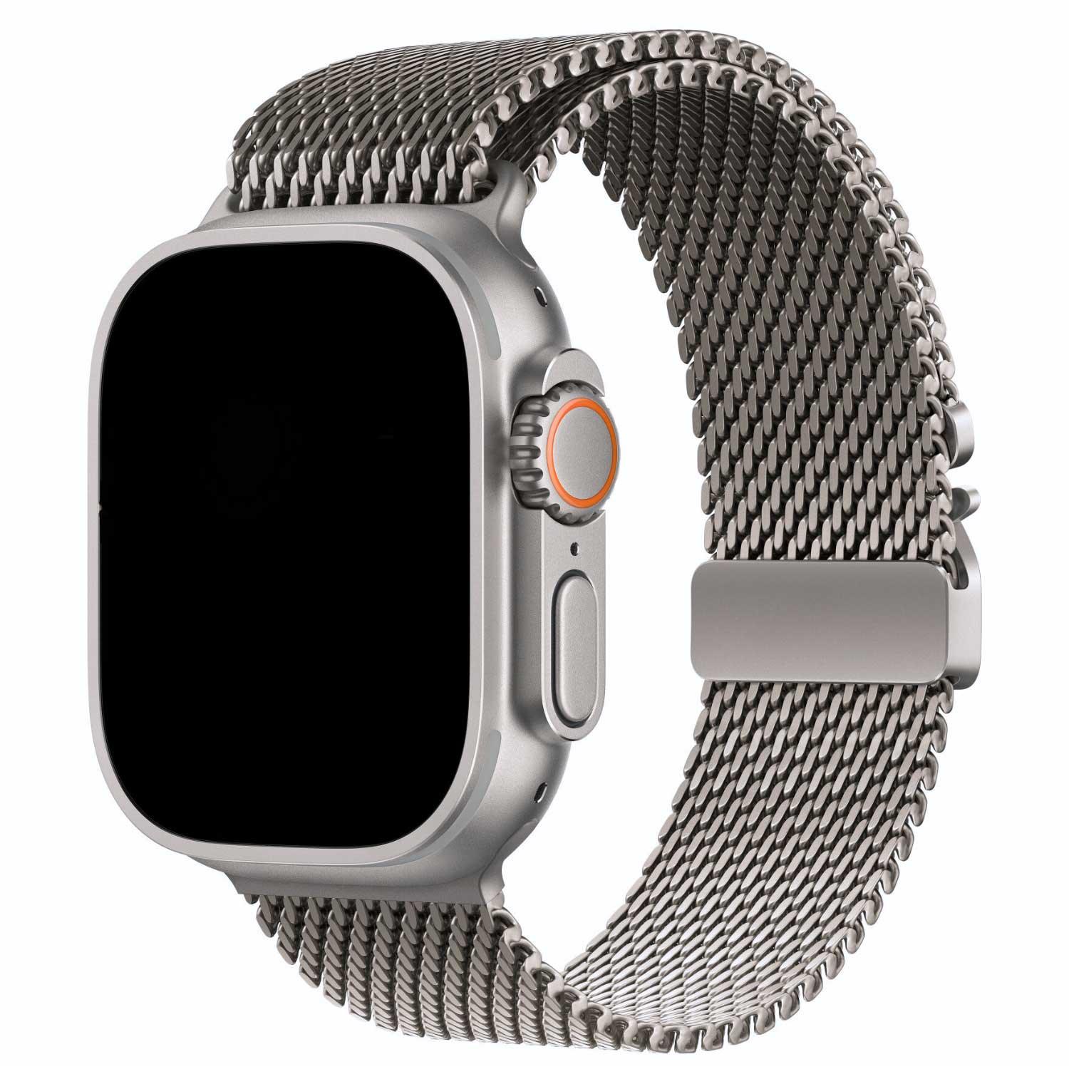 Apple Watch Armband Dominus – Milanese – Silbertitan