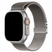 Apple Watch Armband Dominus – Milanaise – Silbertitan