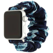 Apple Watch Armband Savara - Scrunchie - Nylon - Dunkelblau Rosen