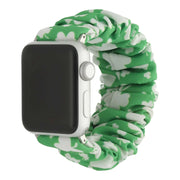 Apple Watch Armband Savara - Scrunchie - Nylon - Kleegrün