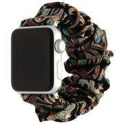 Apple Watch Armband Savara - Scrunchie - Nylon - Schwarz gefärbt