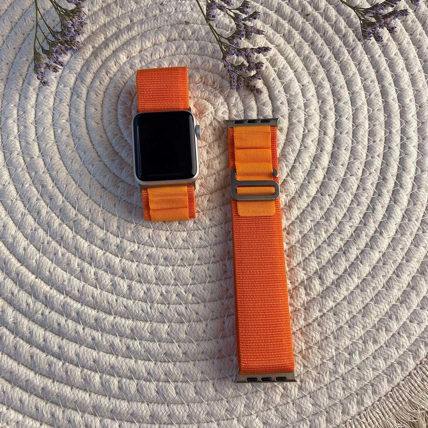 Apple Watch Armband Alpine - Nylon - Orange