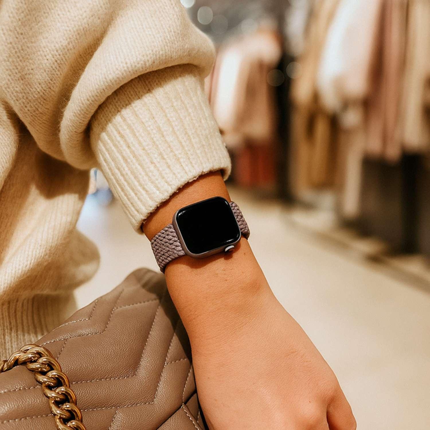 Apple Watch Armband Weavy – Nylon – Lila