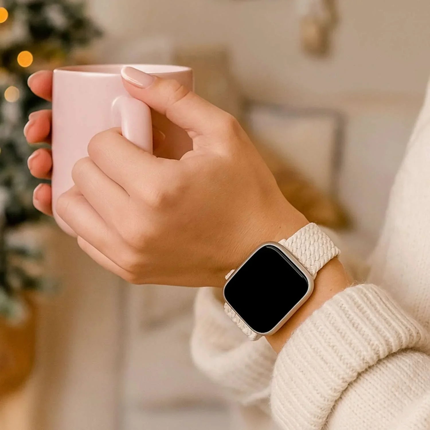 Apple Watch Armband Weavy – Nylon – Polarstern
