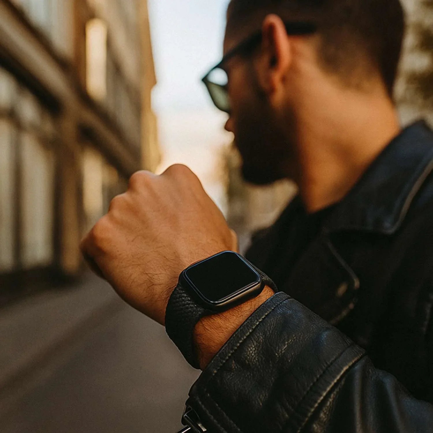 Apple Watch Armband Weavy - Nylon - Schwarz