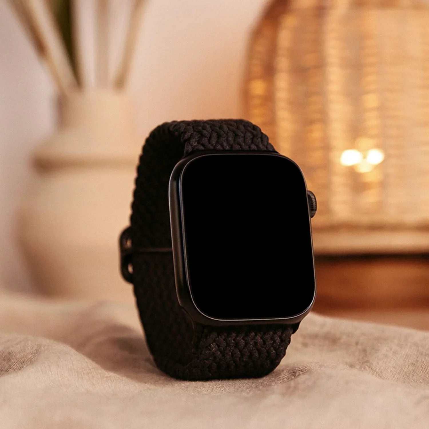 Apple Watch Armband Weavy - Nylon - Schwarz