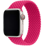 Apple Watch Armband Onyx – geflochten – Solo Loop – Nylon – Himbeere