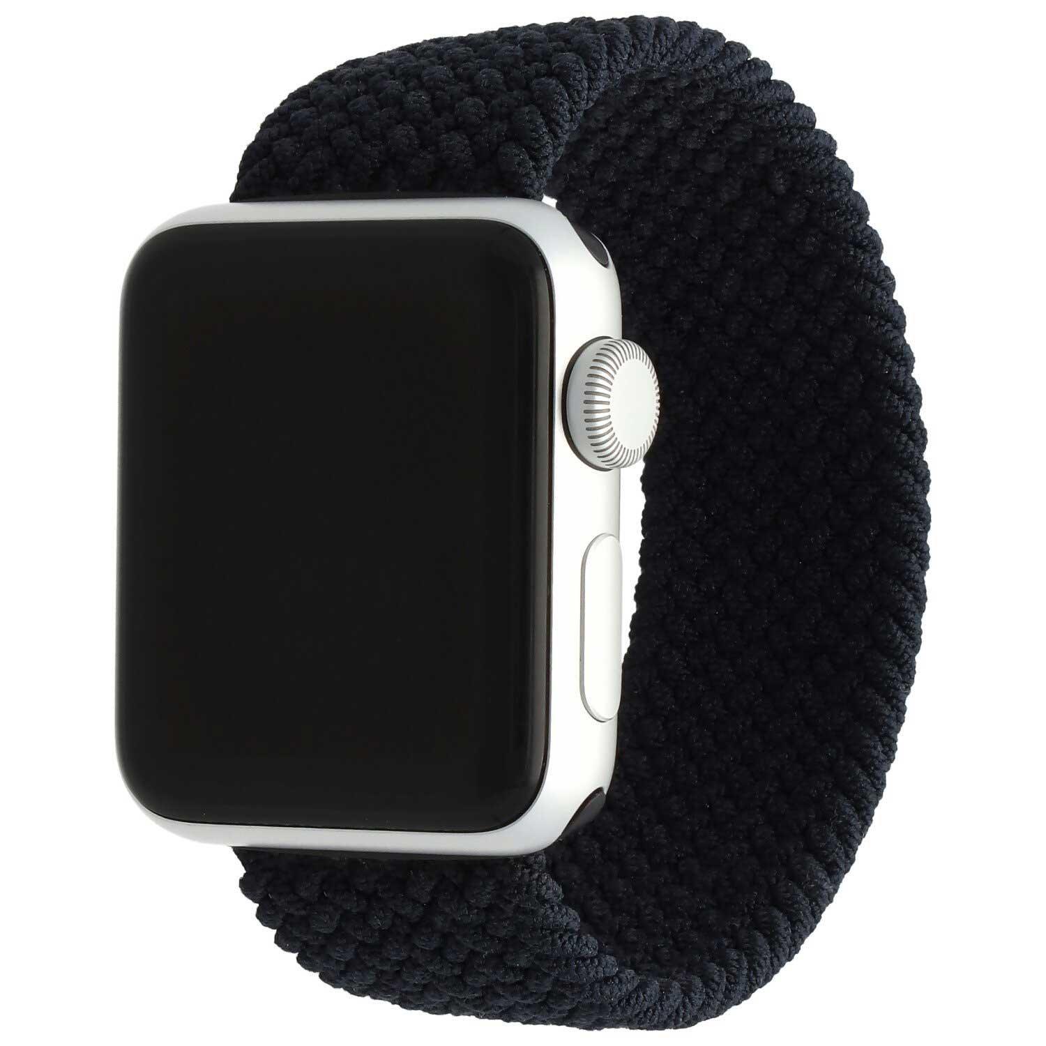 Apple Watch Armband – Nylon – Geflochtenes Solo Loop – Holzkohle