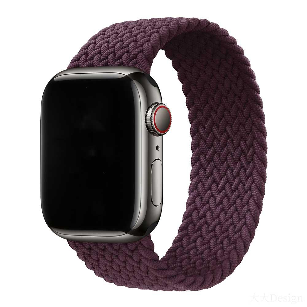 Apple Watch Armband – Nylon – Geflochten Solo Loop – Kirsche