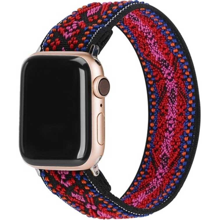 Apple Watch Armband - Nylon - gewebt - Bohemian Rot
